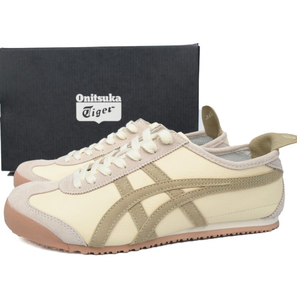 Asics Onitsuka Tiger Beige and Tan Sneakers